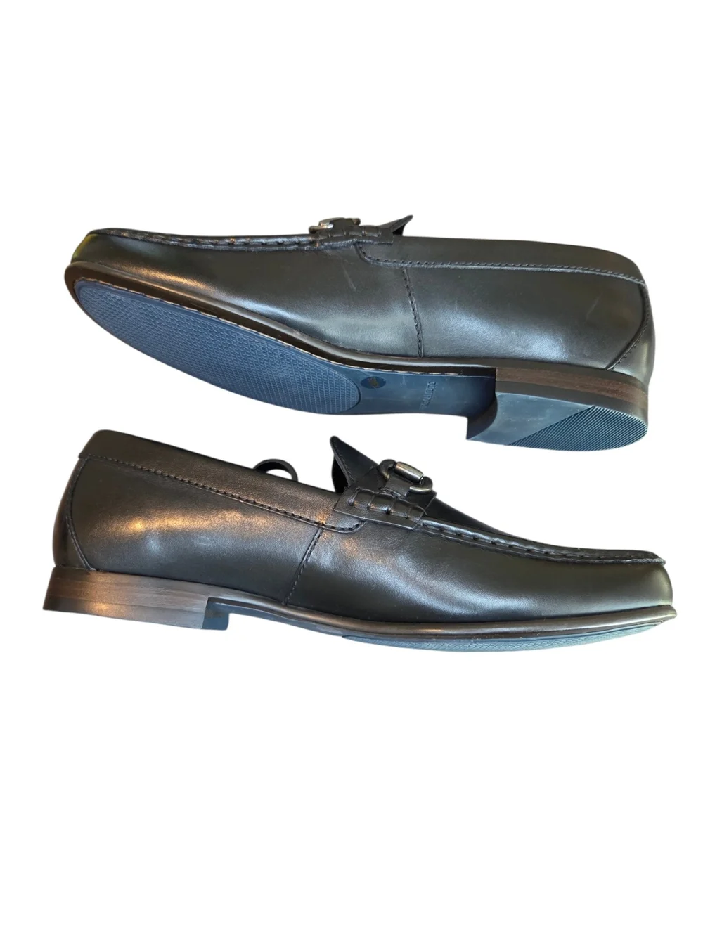 Vince Camuto Black Leather Bit Loafers